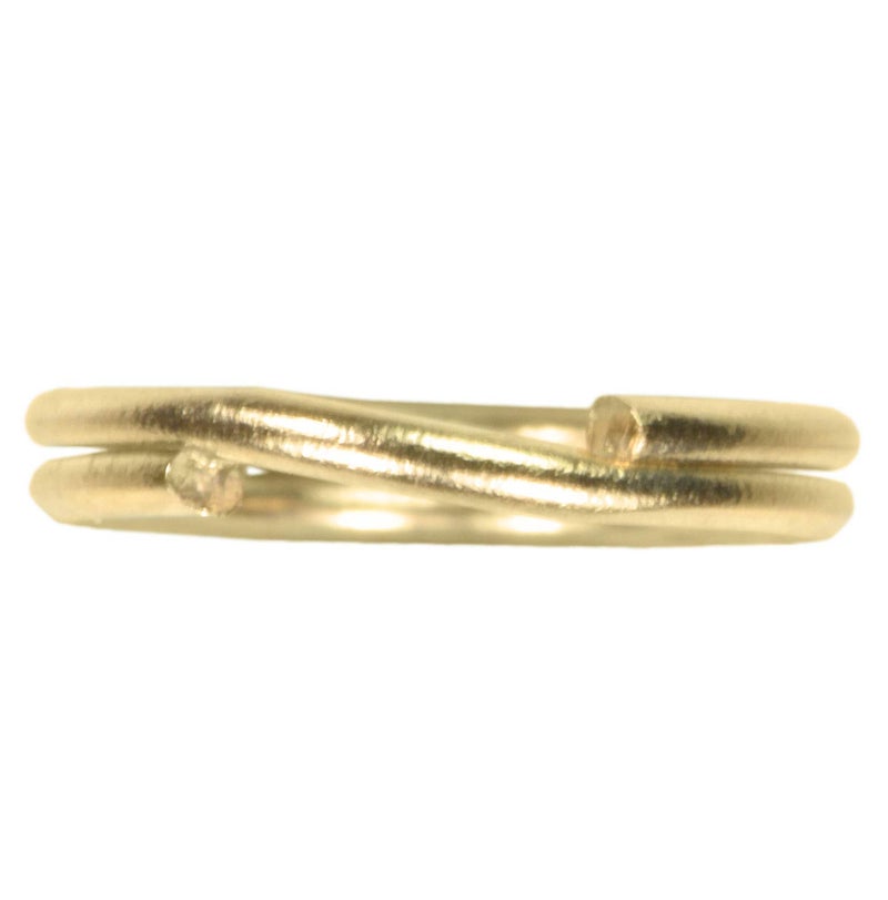 uGems 14K Gold Split Ring, 7mm Solid Round Design, Durable and Secure for Pendants, Charms, Earrings, Chains, and Jewelry Making Double-Turn Spiral, kt-0107 - Image 3